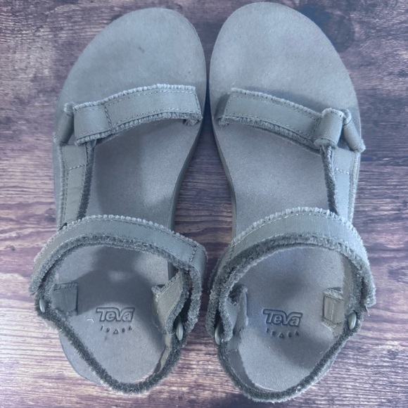 Teva Midform Universal Canvas Sandals in Olive Size 7 NEW - Picture 5 of 9